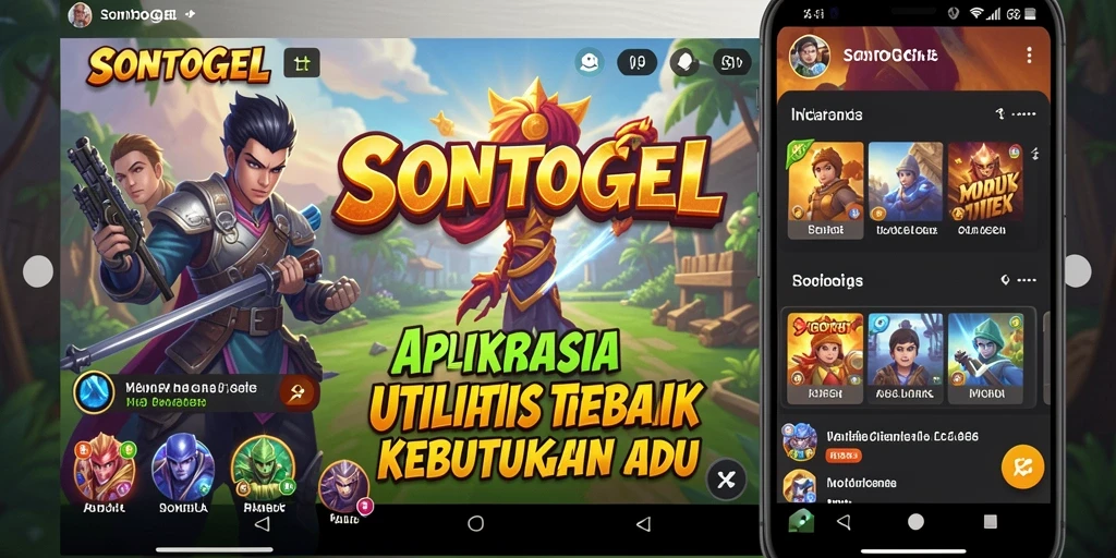 Tampilan antarmuka utama SONTOGEL yang sederhana dan efisien.