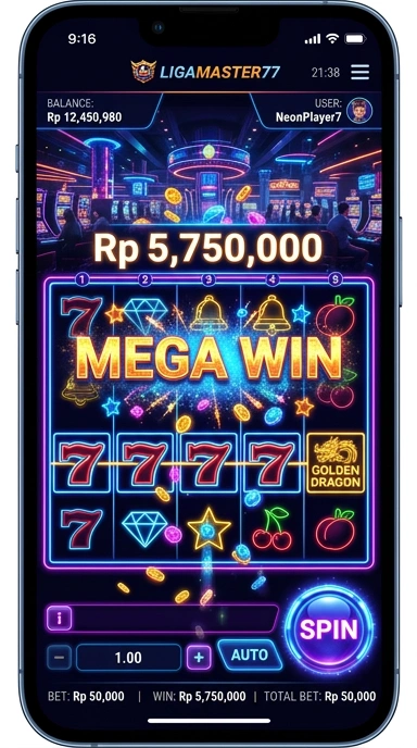 Tampilan antarmuka pengguna ligamaster77 yang sederhana dan intuitif.